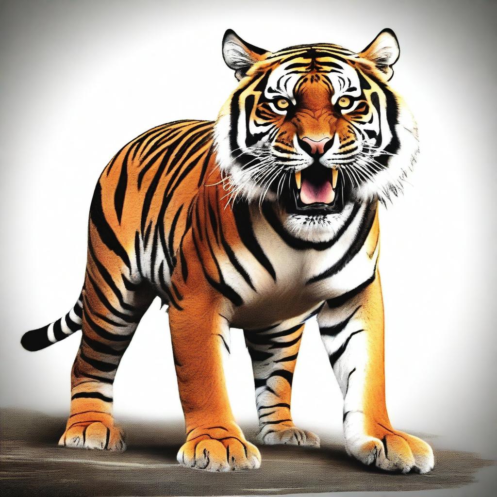Majestic Bengal Tiger Roar