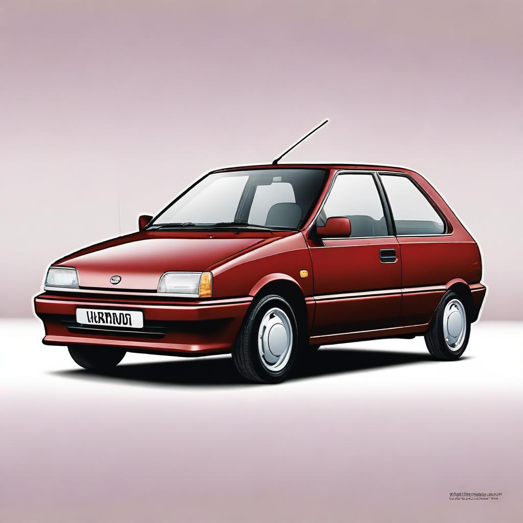 1994 Daihatsu Charade Vintage Car Art