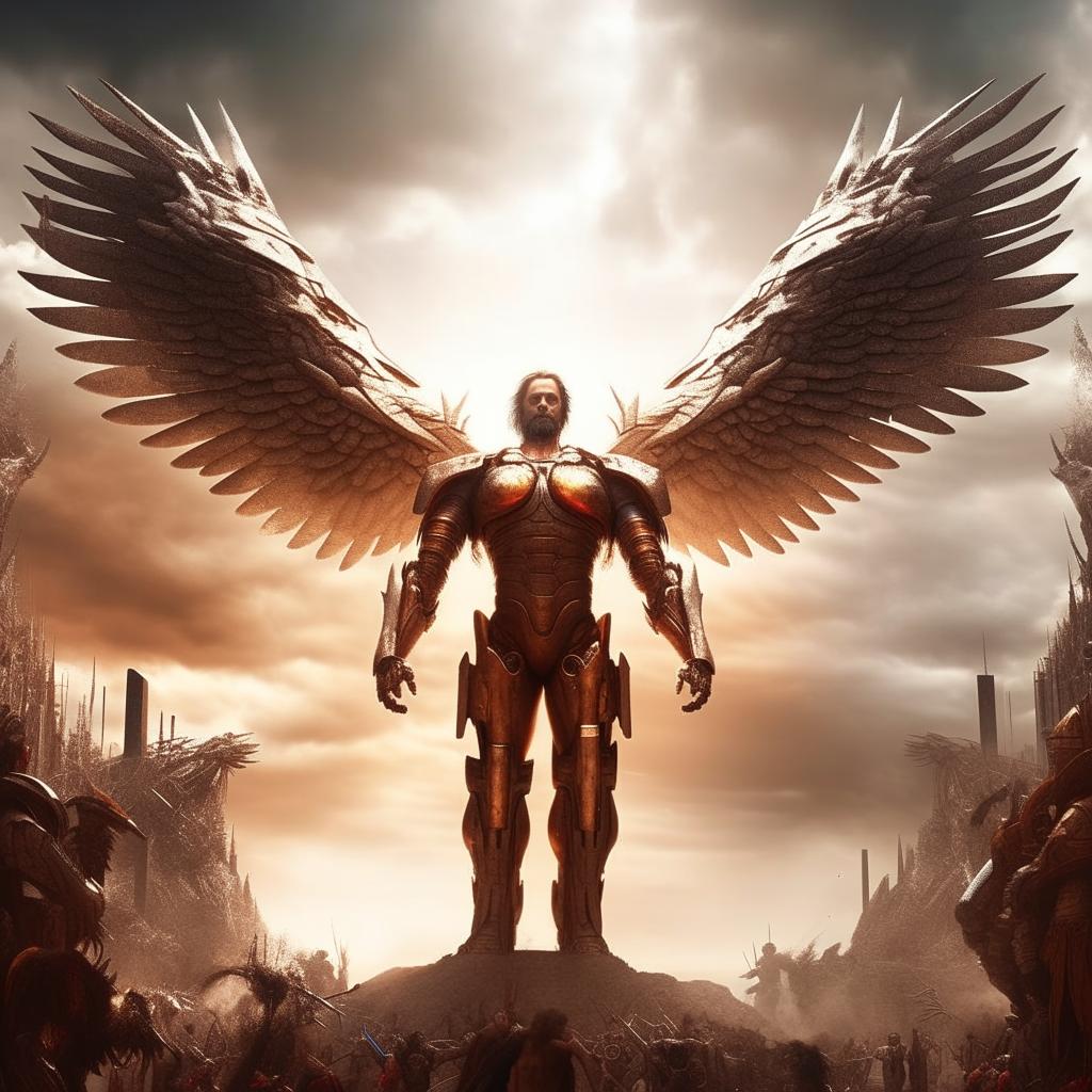Victory of Light: Jesus in Mecha Exoskeleton