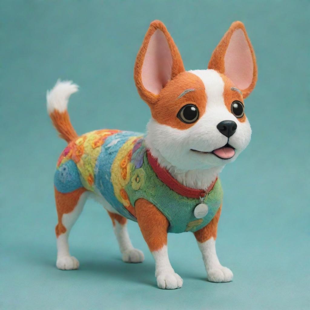 Whimsical Adventure: Ghibli-Style Dog