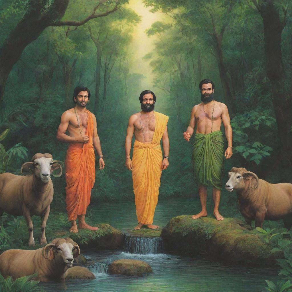 Divine Bond of Brothers: Ram, Laxman, and Valmiki