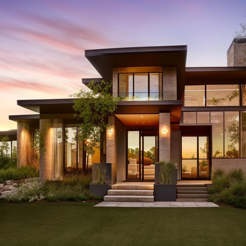 Stunning Modern Home with Elegant Entrance