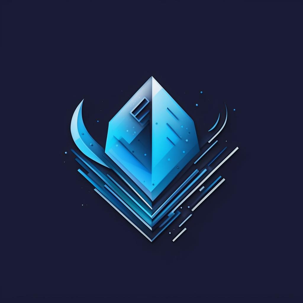 Bold Blue Arrow Logo for Growth