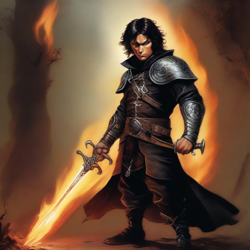 High Fantasy - Halfling Rogue Wizard Boris Vallejo Style
