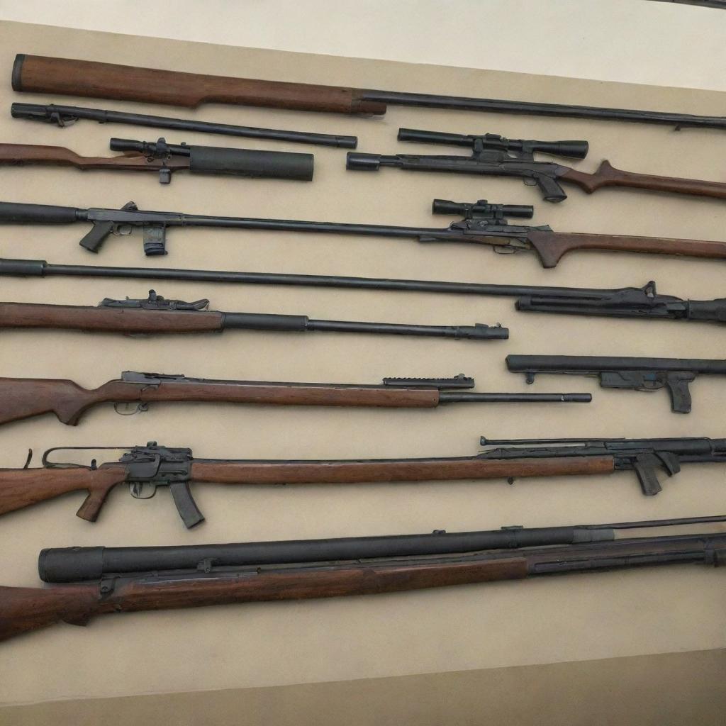 Firepower Displays: Showcase of Guns and Weapons