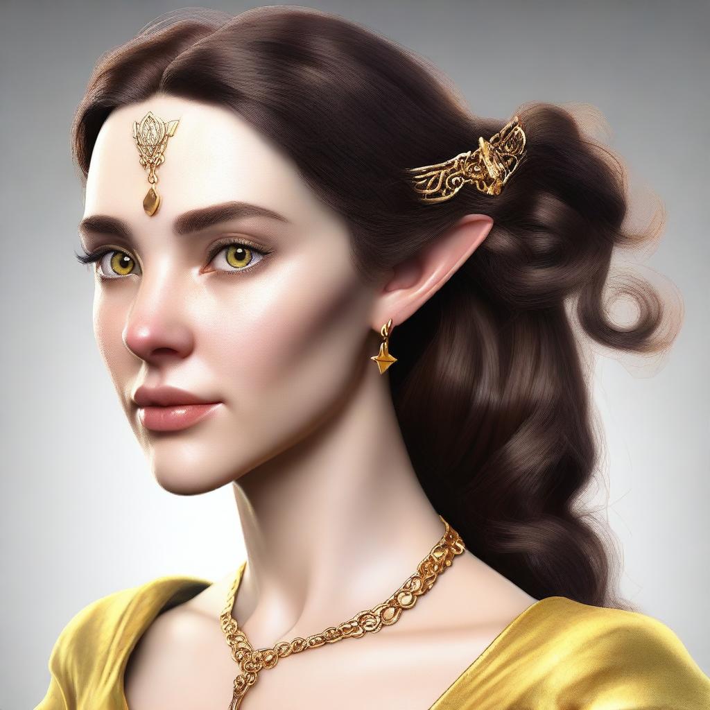 Ethereal Beauty: Half-Elf Portrait