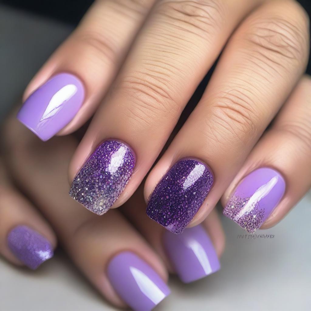 Vibrant Purple Nails