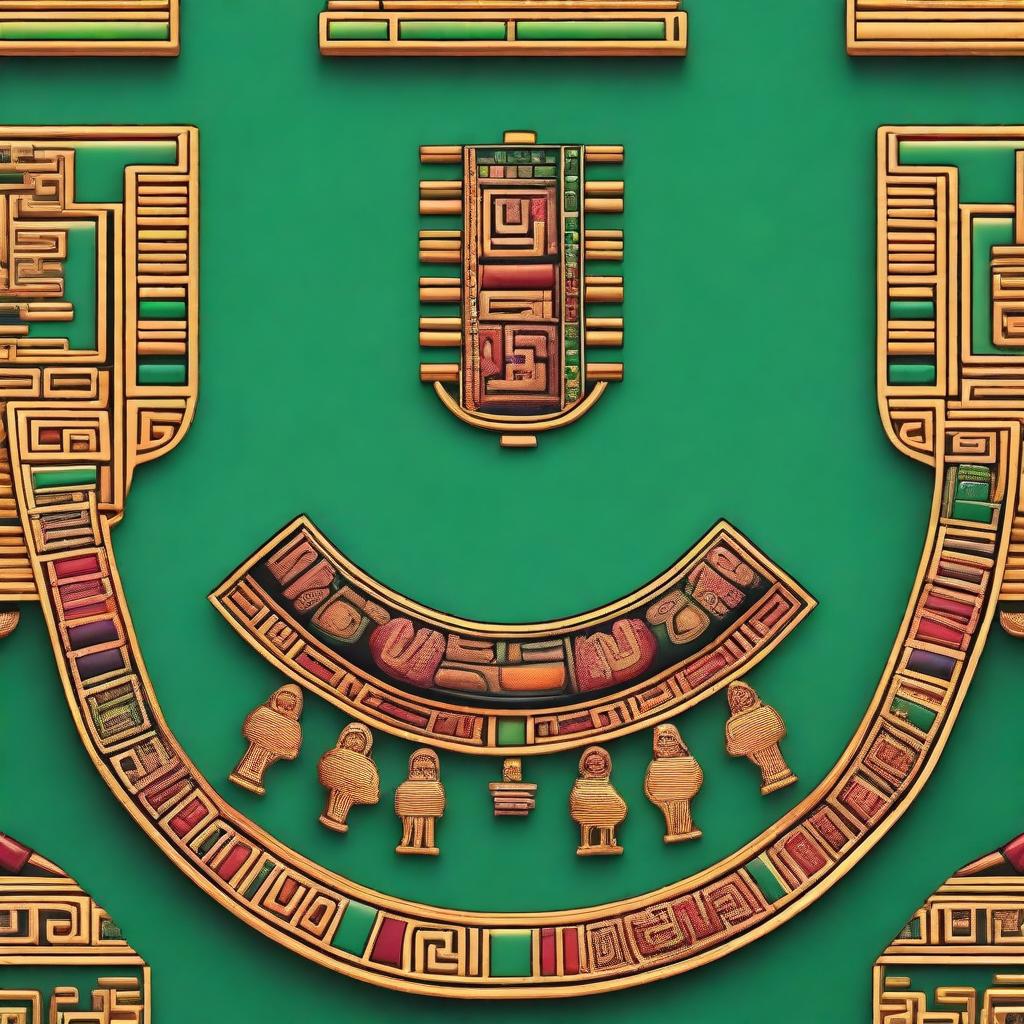 Vibrant Aztec Necklace: A Masterpiece of Cultural Heritage