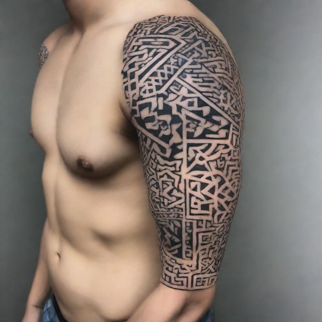 Whispers in the Mist: Intricate Tattoo Design