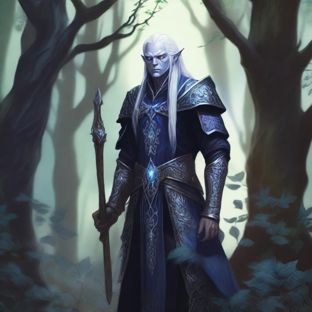 Whispers in the Shadow: Dark Elf Enchantress