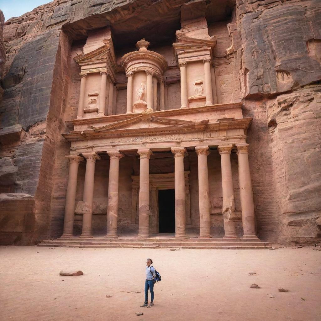 Timeless Beauty: Al Khazneh at Petra, Jordan