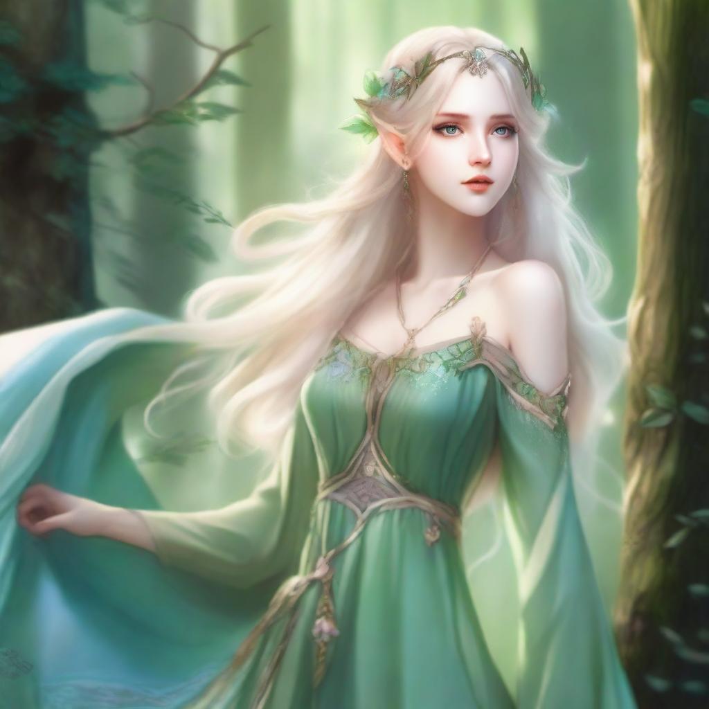 Whispers of the Forest: Druid Elf Princess