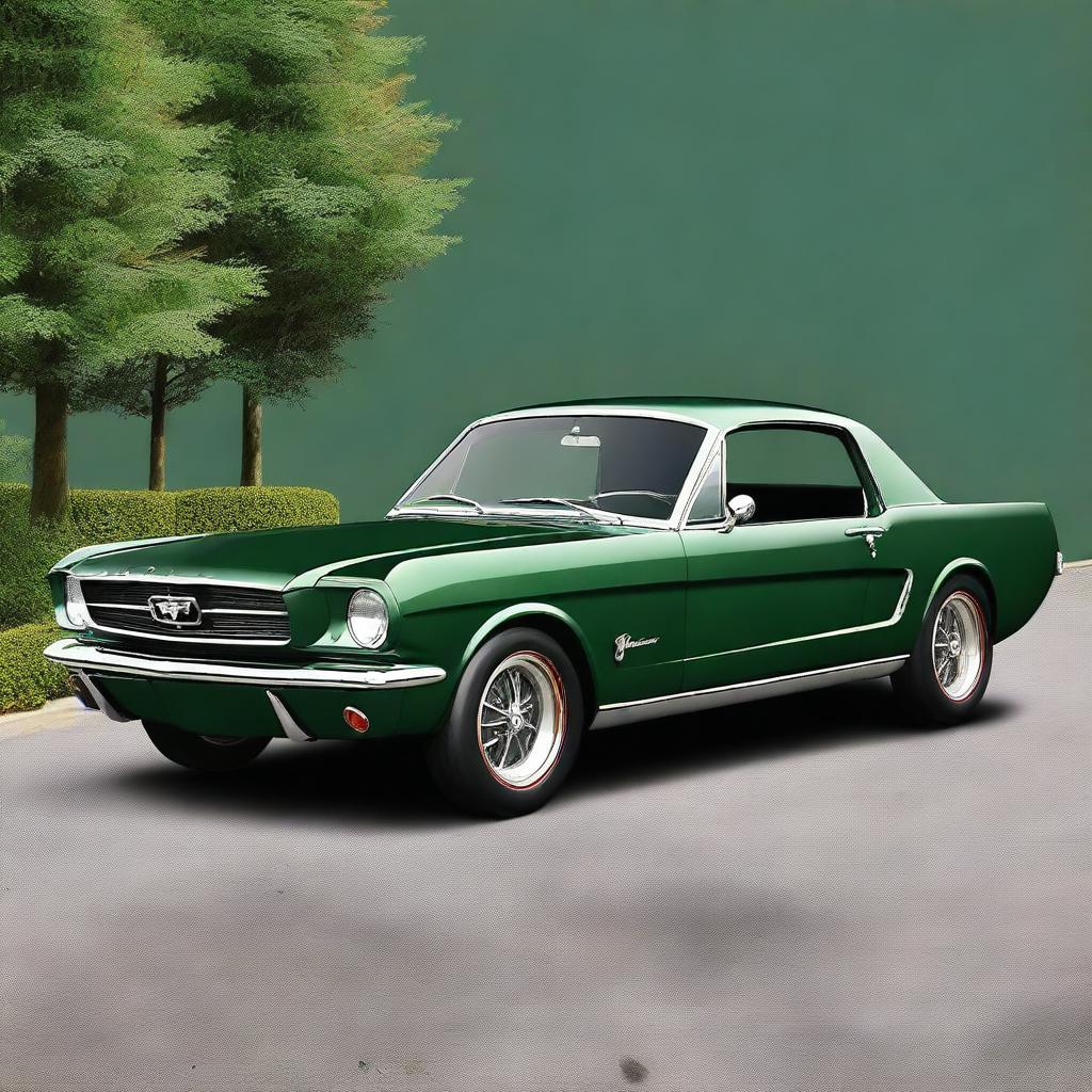 1965 Ford Mustang Dark Ivy Green, Bronze Torque Thrust