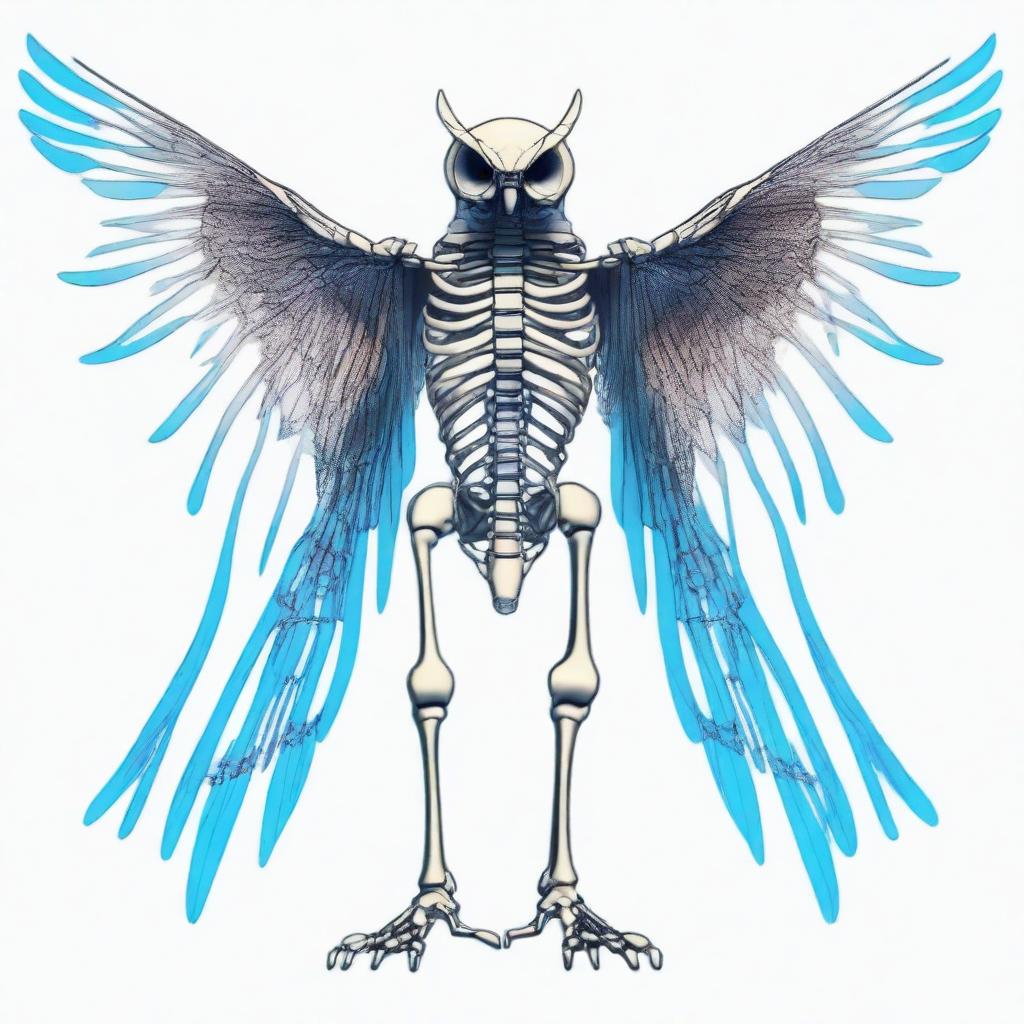 Meet the Whispering Watcher: A Majestic Owl Skeleton
