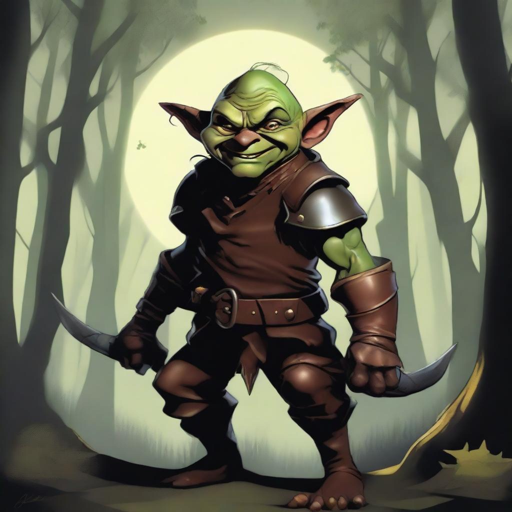 Mischievous Rogue Goblin Art