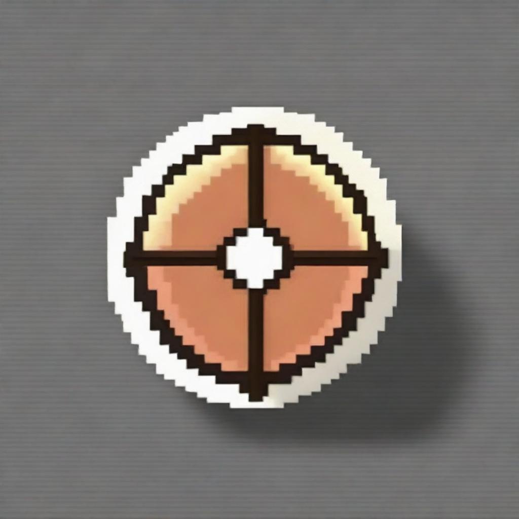 Pixel Art Perfection: Round Arrow