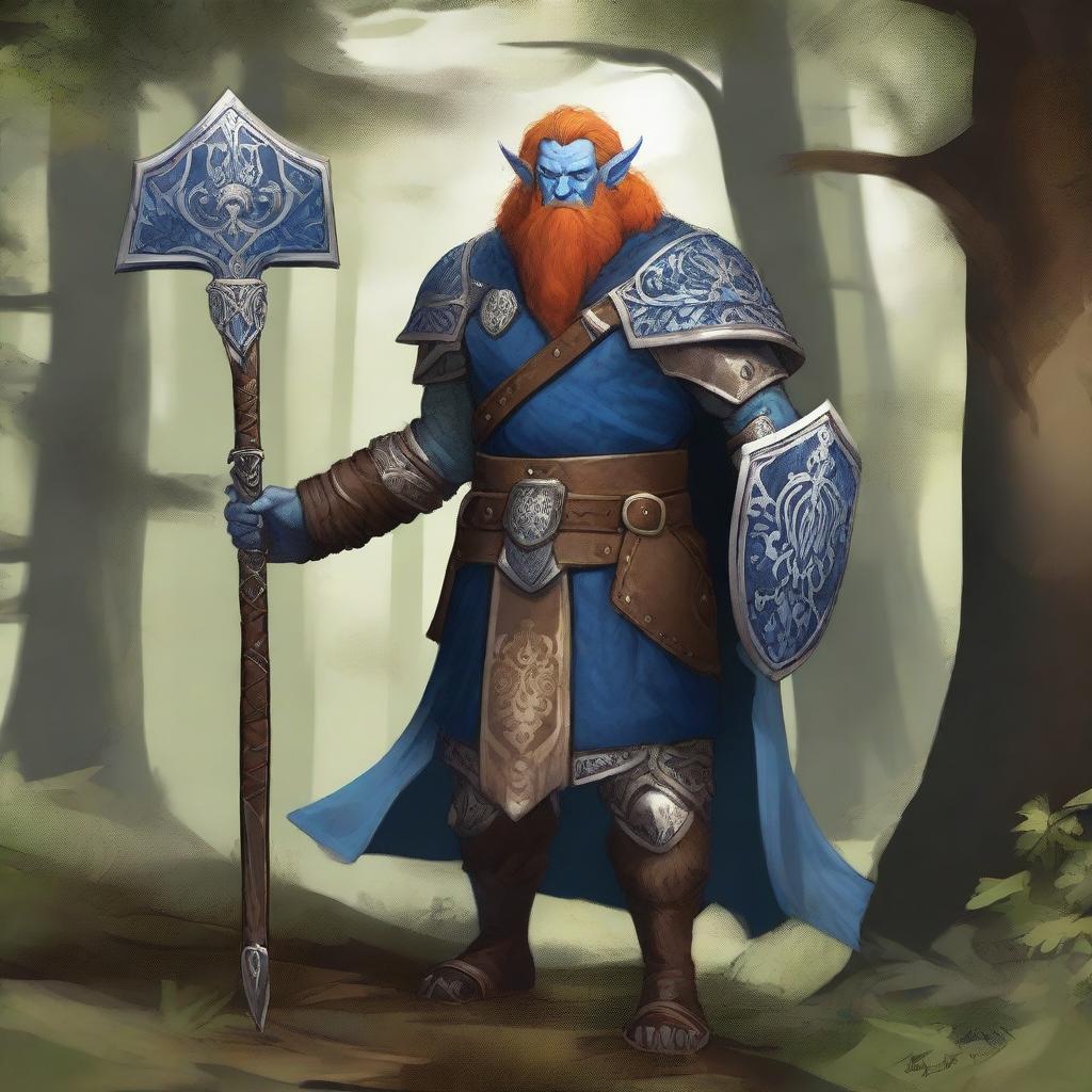 Ethereal Guardian: Majestic Firbolg Paladin in the Wild