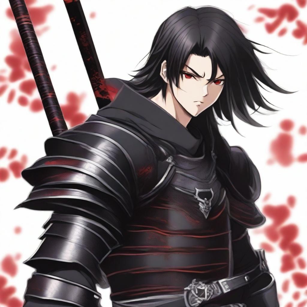 Rebel Heart: 16-year-old Boy with Red Eyes and Black Hair