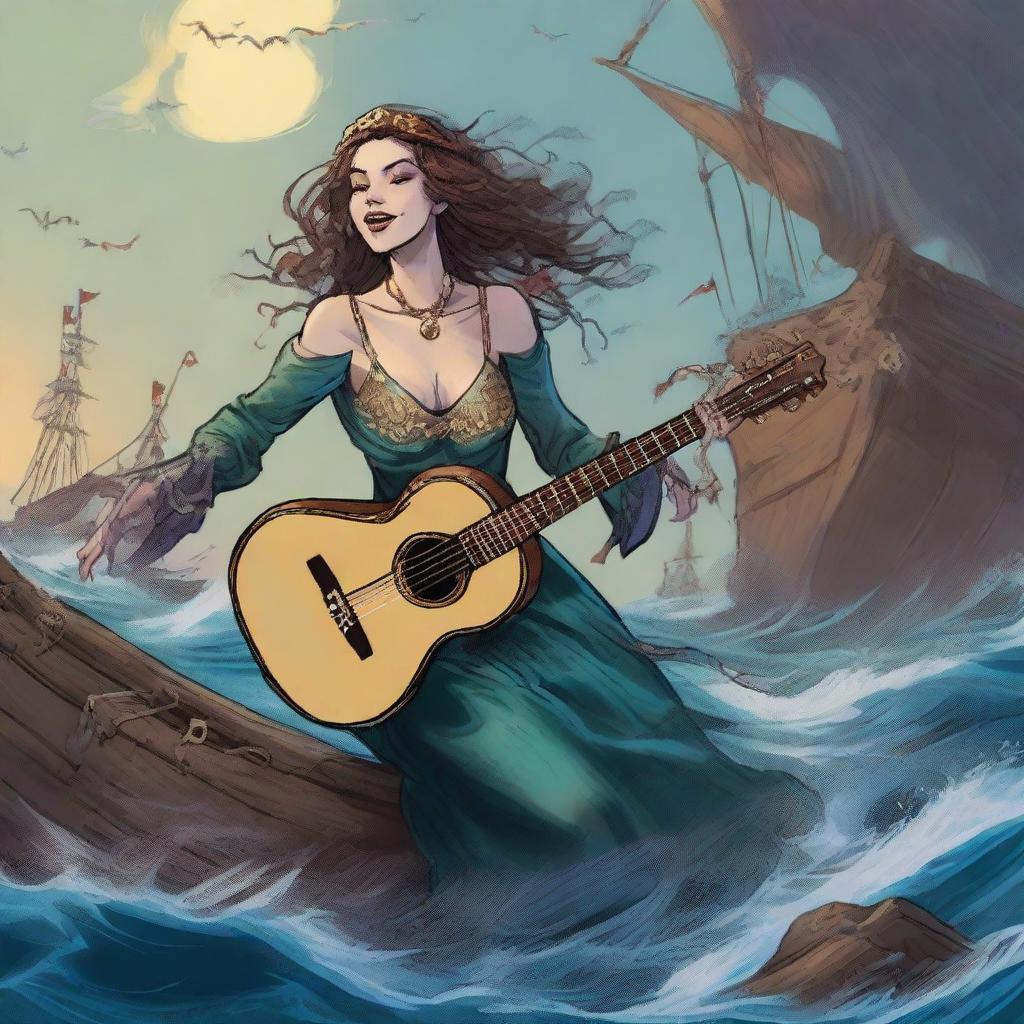 Mirthful Mayhem: Medieval Mermaid Assassin