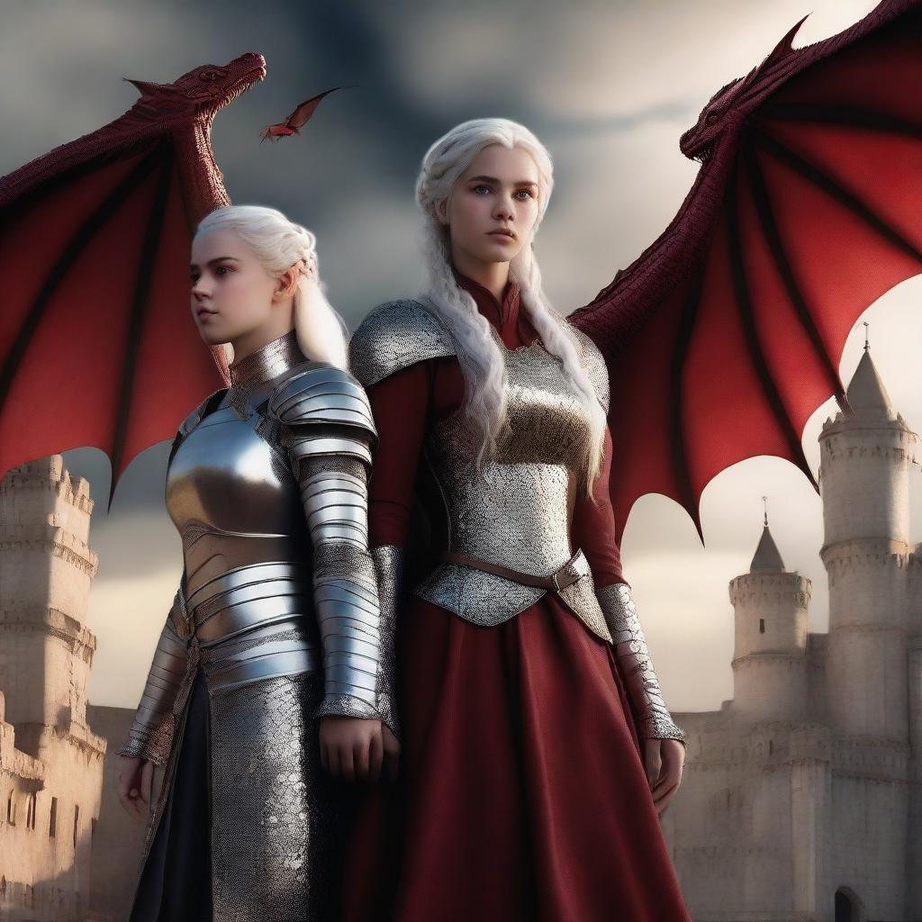 The Targaryen Legacy: Dragons Soar Against the Medieval Skies