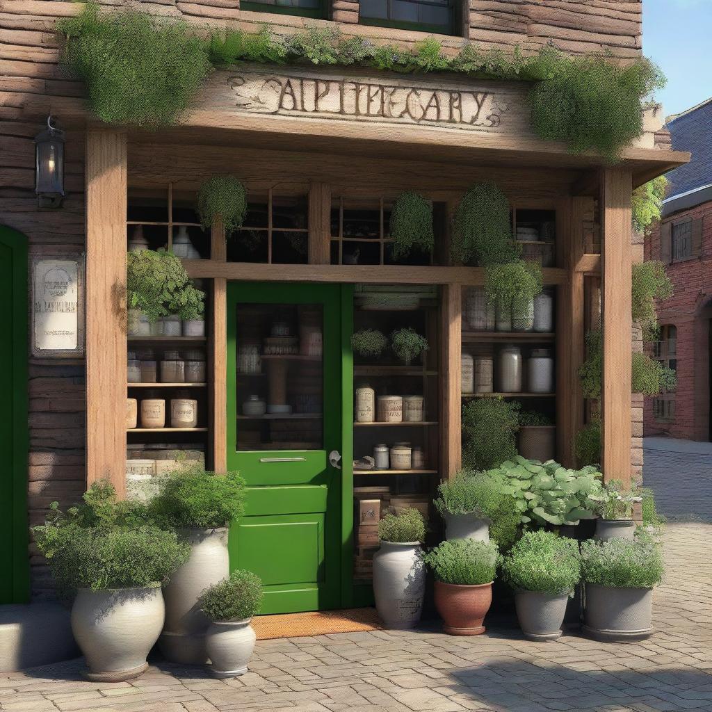 Step Back in Time: Explore the Whimsical Exterior of this Vintage Apothecary Shop