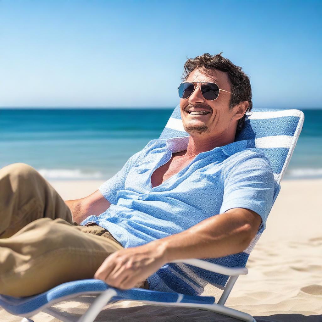 Pedro Pascals Perfect Beach Day