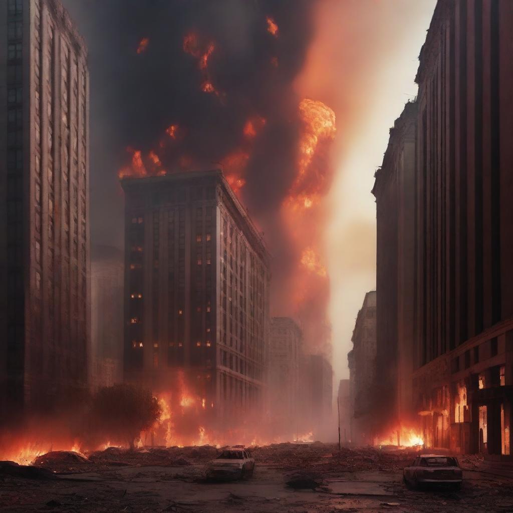 Apocalyptic Firescape: Blazing Streets