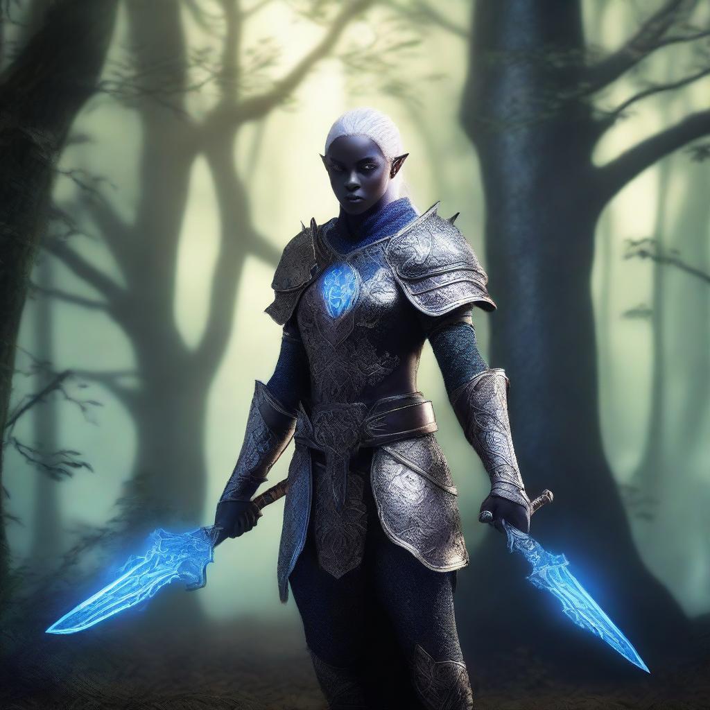 Drow Elf Paladin - Defender of the Realm