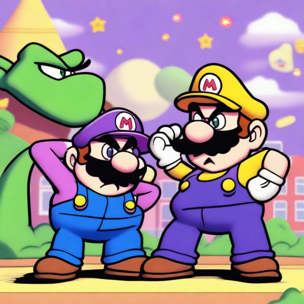 Wario & Waluigis Prank War on Luigi