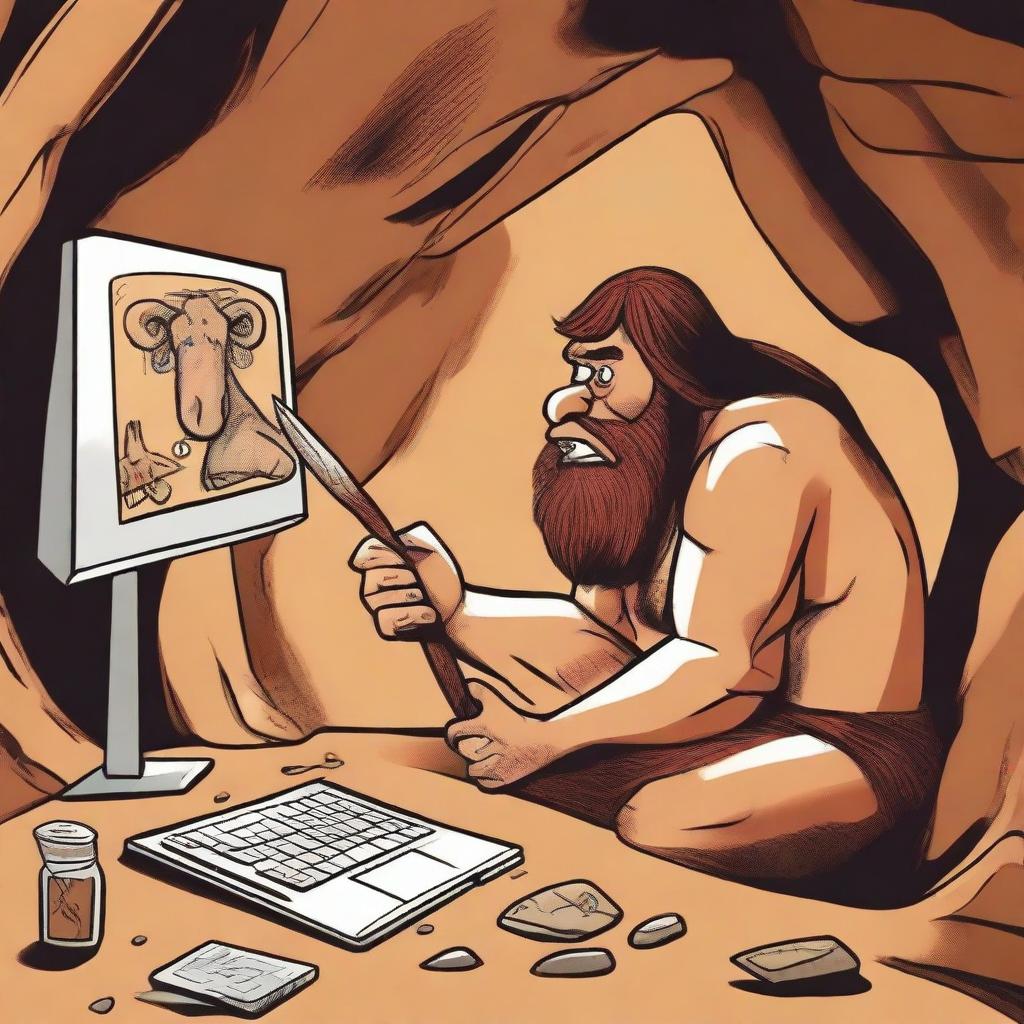 Meet the OG Tech Enthusiast: A Cavemans Journey with Modern Technology