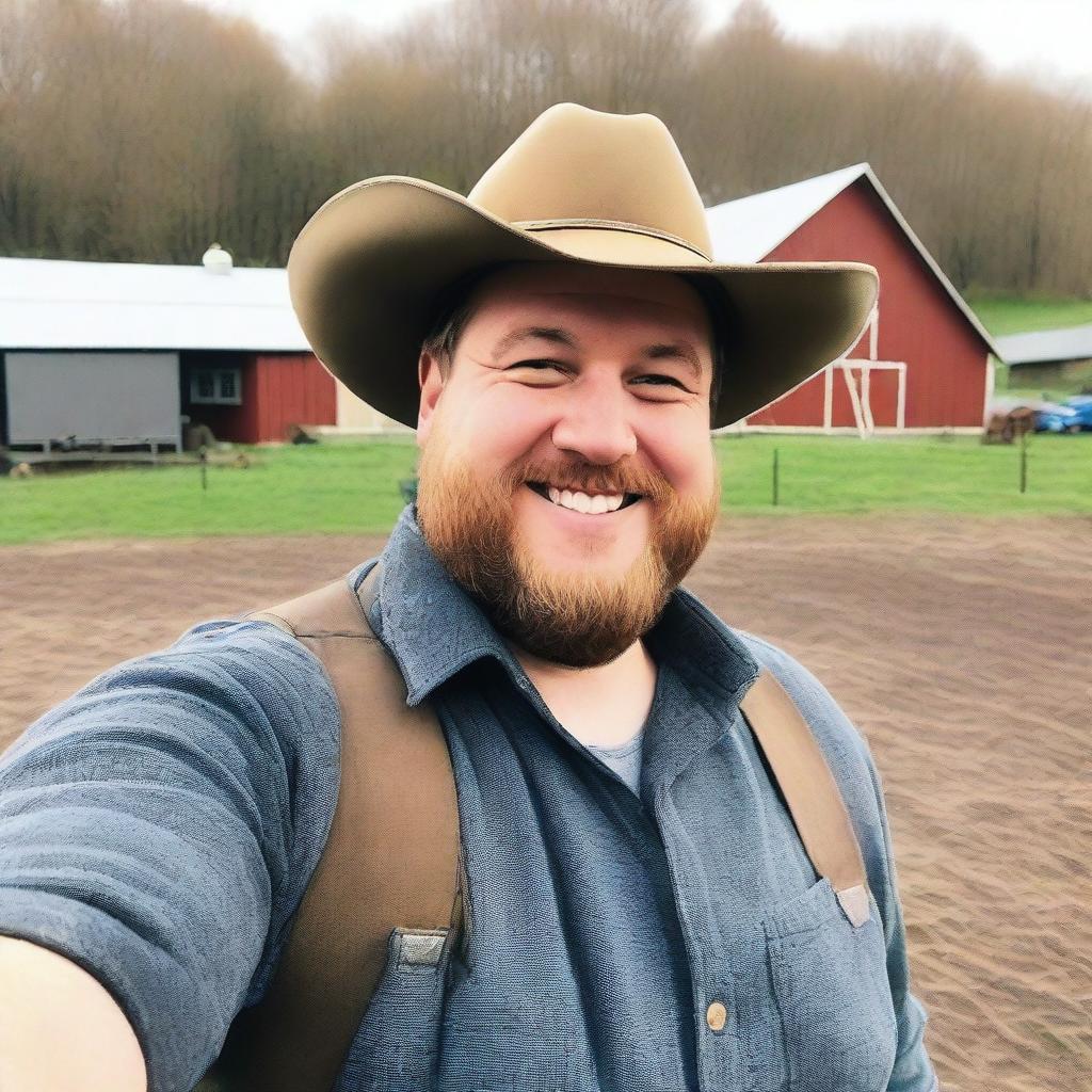 Embrace the Farm Life: Curvy Farmer Selfie