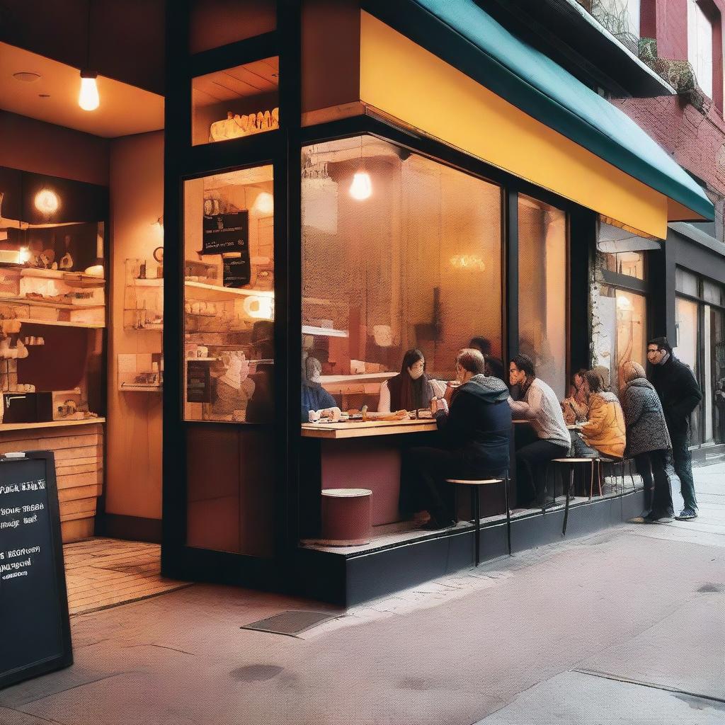 Step into the Vibrant Café Experience