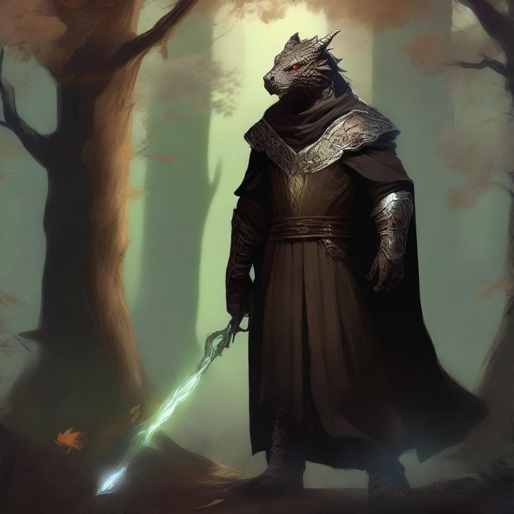 Enigmatic Dragonborn: A Glimpse into Fantasy