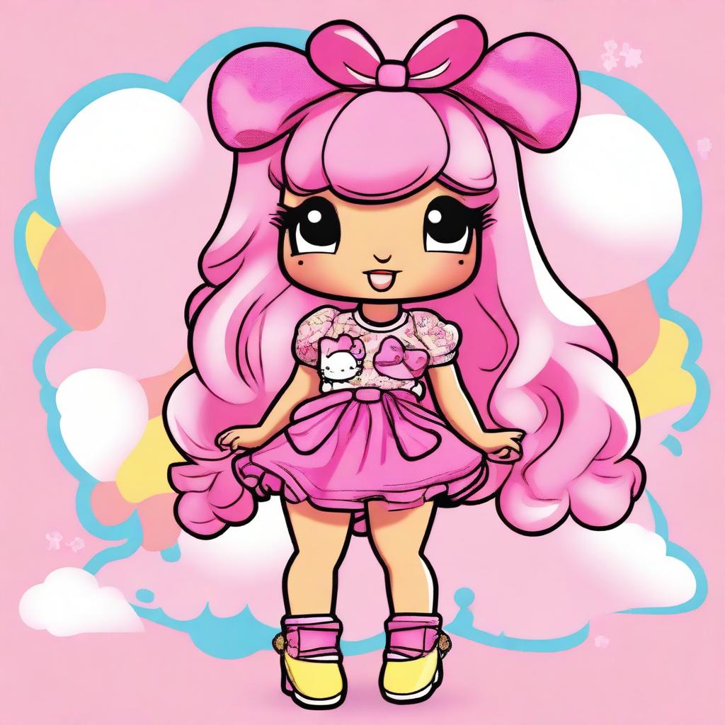 Nicki Minaj Meets Hello Kitty: A Whimsical Fusion