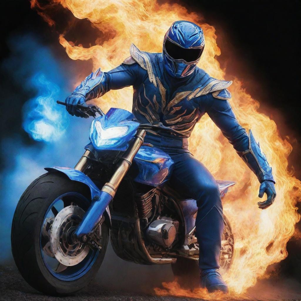Blue Fire Ranger - Ghost Rider Spirit