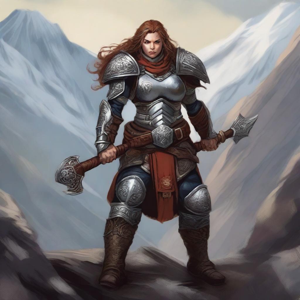 Unleash Your Inner Warrior: Fierce Dwarf Female Fighter