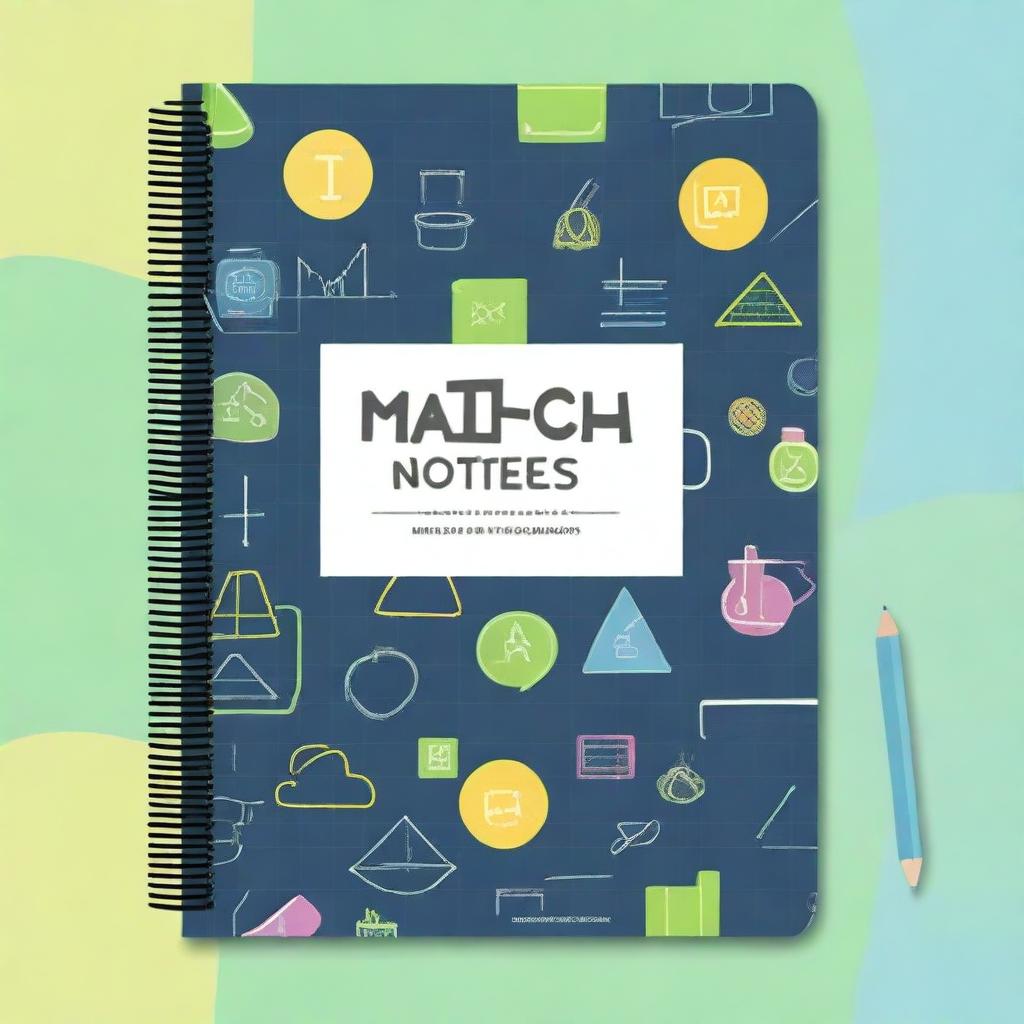 Engaging Math Notebook Cover Design