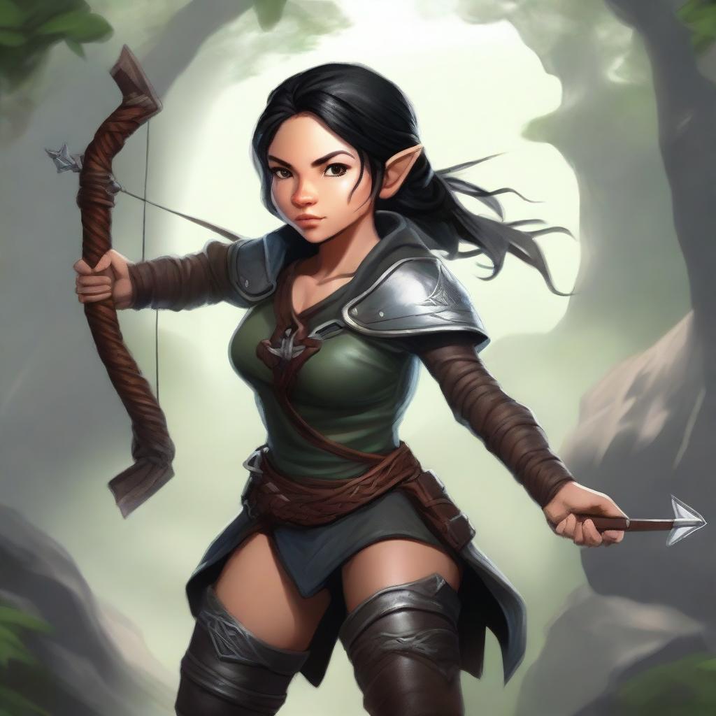 Epic Female Halfling Rogue: Bow & Arrow Ready
