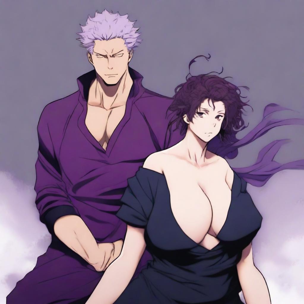 Romantic Duo in Jujutsu Kaisen Style