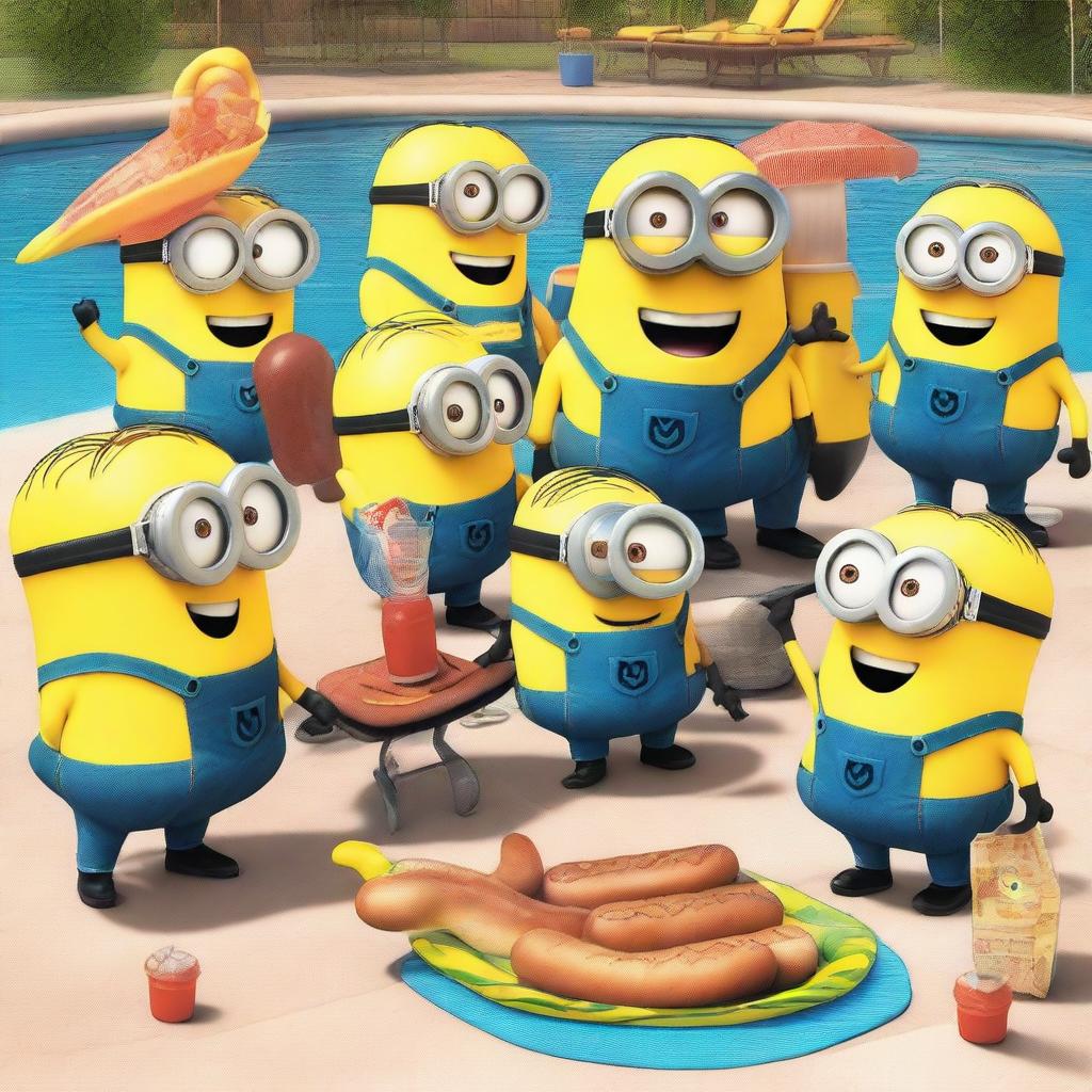 Splashing Fun: Minions Pool Party!