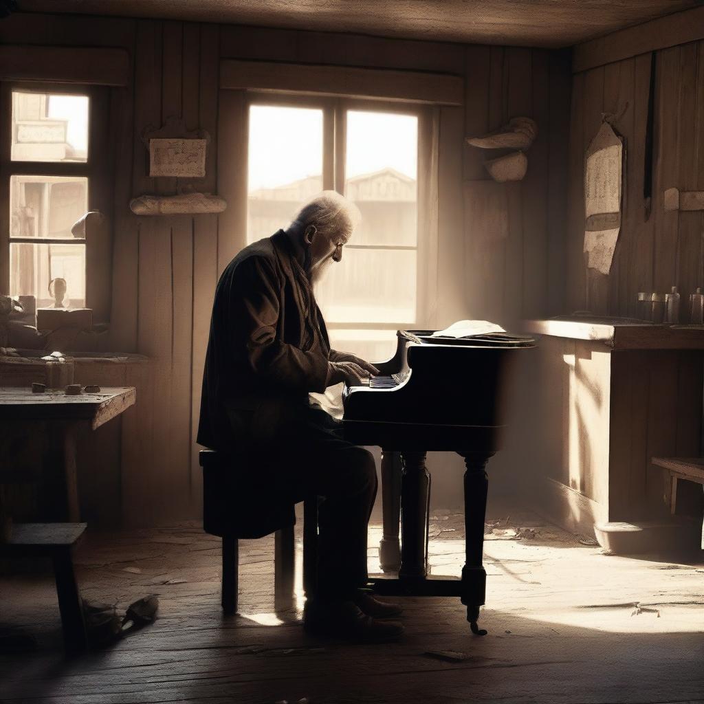 Melodies of the Past: The Old Saloon Pianist