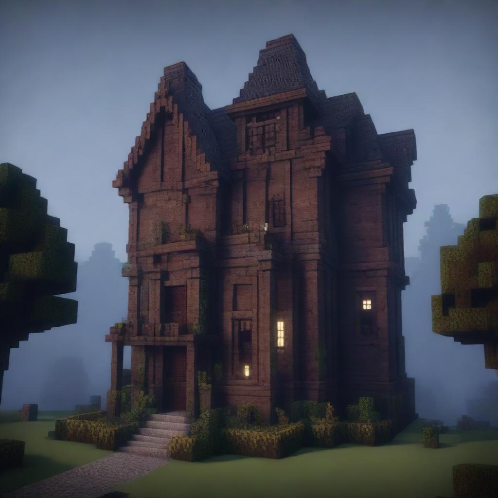 Explore the Spooky Mansion in Minecraft