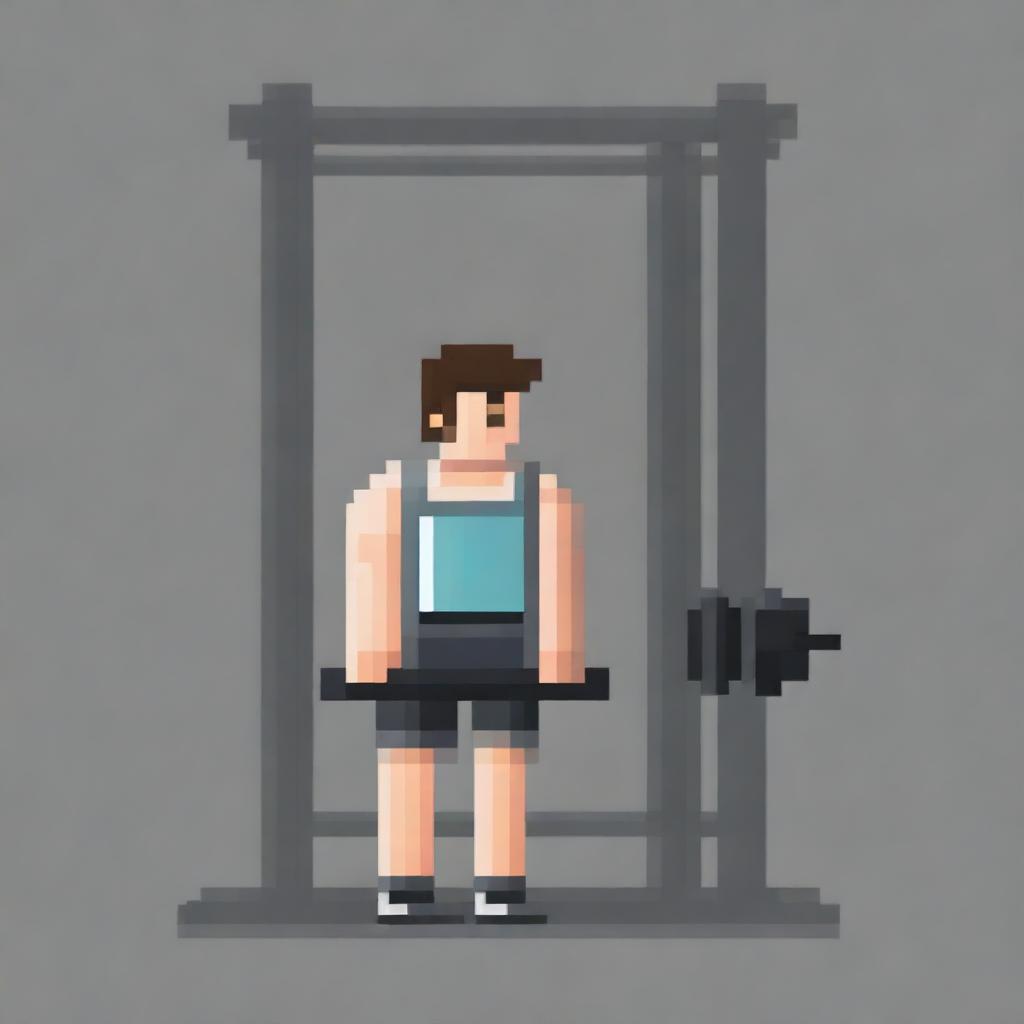 Get Pumped! Pixel Art Gym Vibes