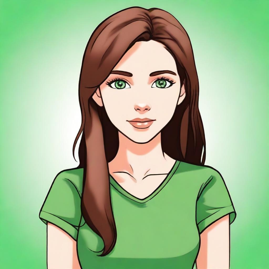 Meet the All-American Girl: Brown Hair & Green Eyes