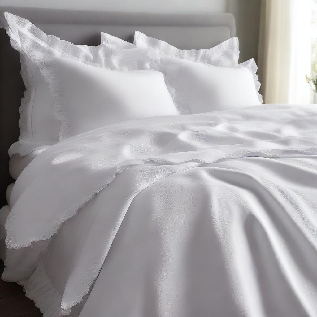 Chic Duvet Cover with Tied Bows
