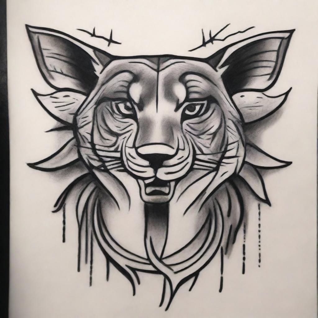 Unique Half-Colored Tattoo Ideas