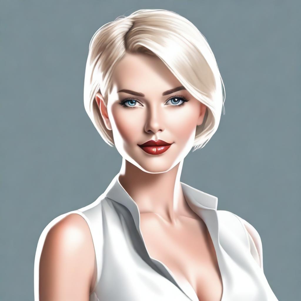 Bold & Beautiful: Short-Haired Blonde Muse