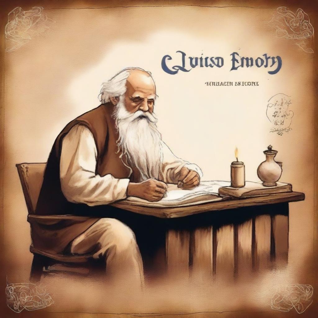 Whispers of Wisdom: The Elderly Scribe