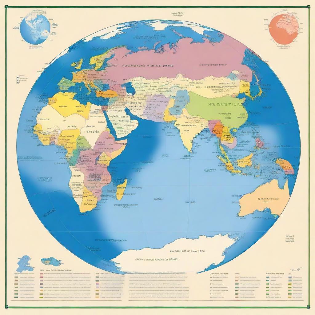 Vibrant Earth Map - Discover the World!