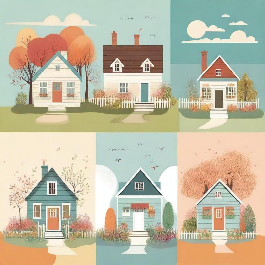 The Enchanted House: A Whimsical Journey Through Seasons